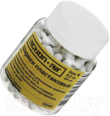 Изображение товара Шарики для пневматики Action Air 0.2гр (400шт, белый)