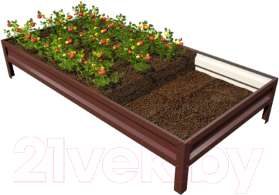 

Грядка модульная КомфортПром, С полимерным покрытием 1.0x5.0м / 10014031