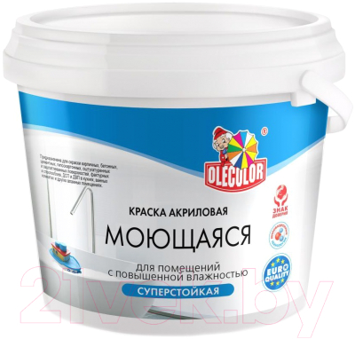 Краска Olecolor Моющаяся База А (1кг)