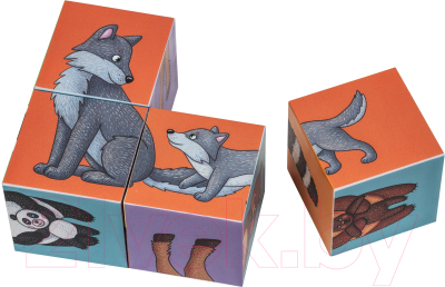 Развивающая игра Айрис-пресс Умные кубики. Кто живет в зоопарке