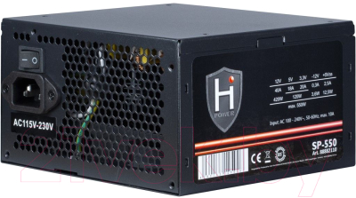 Блок питания для компьютера Inter-Tech HiPower SP-550 550W
