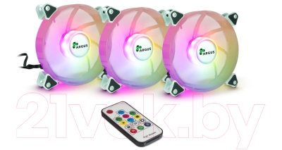 

Вентилятор для корпуса Inter-Tech, Argus RS-06 RGB 3x120mm