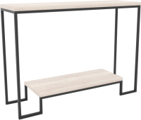 Консольный столик Hype Mebel Голд 80x35 (черный/древесина белая) - 