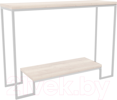 Консольный столик Hype Mebel Голд 80x35 (белый/древесина белая)
