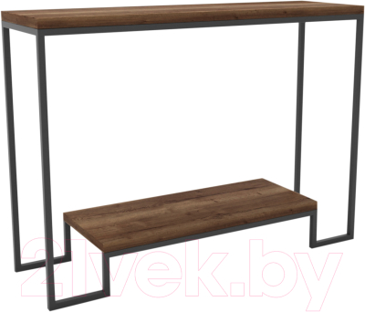 Консольный столик Hype Mebel Голд 100x35 (черный/дуб галифакс олово)
