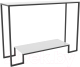 Консольный столик Hype Mebel Голд 100x35 (черный/стекло белое) - 