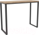 Барный стол Hype Mebel Классик 120x40x110 (черный/дуб галифакс натуральный) - 
