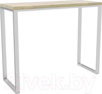 Барный стол Hype Mebel Классик 120x40x110 (белый/древесина белая)