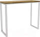 Барный стол Hype Mebel Классик 120x55x110 (белый/дуб галифакс олово) - 