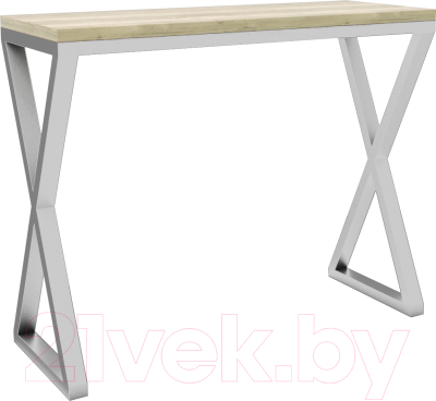 Барный стол Hype Mebel Амарион 120x40x110 (белый/древесина белая)