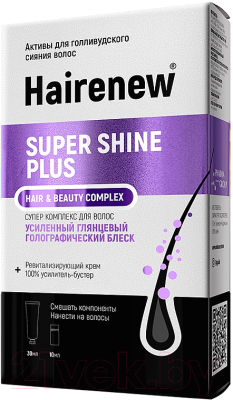 Набор косметики для волос Hairenew Зеркальный Блеск (30мл+3мл)