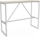 Барный стол Hype Mebel Дельта 120x55x110 (белый/древесина белая) - 