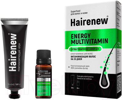 Набор косметики для волос Hairenew Витаминизация на 30 дней (30мл+10мл)
