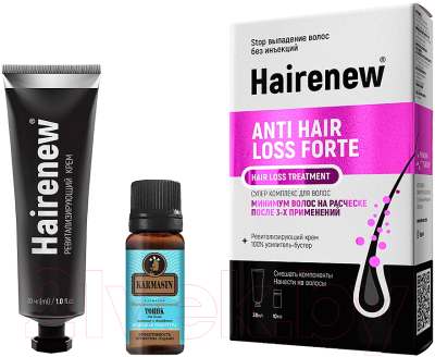 Набор косметики для волос Hairenew Против выпадения волос форте (30мл+10мл)