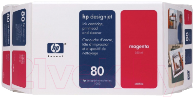 

Печатающая головка HP, Пурпурный, 80 (C4892A)