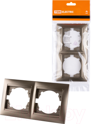 Рамка для выключателя TDM Лама SQ1815-0730 (бронза)