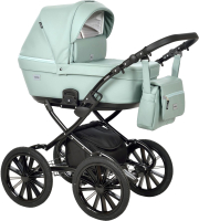 Детская универсальная коляска INDIGO Broco Eco Plus 14 2 в 1 (Be 04, шалфей кожа) - 