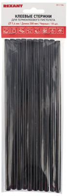 Клеевые стержни Rexant 09-1104 (10шт, черный)