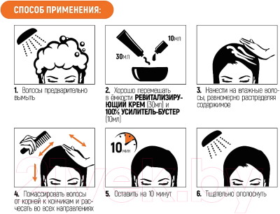 Набор косметики для волос Hairenew 3D-эффект прочность блеск объем (30мл+10мл)