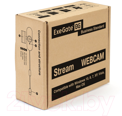 Веб-камера ExeGate Stream C925 FullHD T-Tripod / EX287379RUS (Black)