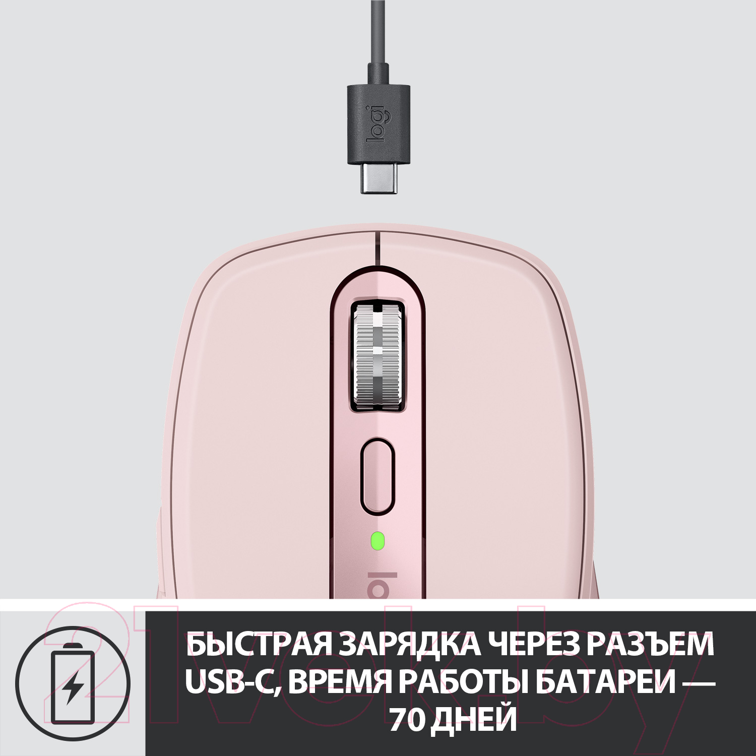 Мышь Logitech MX Anywhere 3 Rose / 910-005990