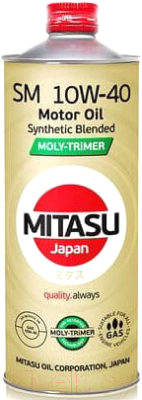 Моторное масло Mitasu Moly-Trimer SM 10W40 / MJ-M22-1 (1л)