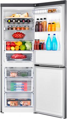 Холодильник с морозильником Samsung RB29FERNCSS/RS - пример заполненного холодильника