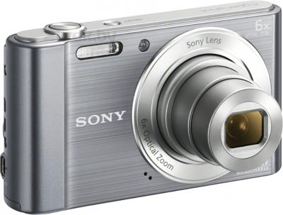 Компактный фотоаппарат Sony Cyber-shot DSC-W810 (серебристый) - общий вид