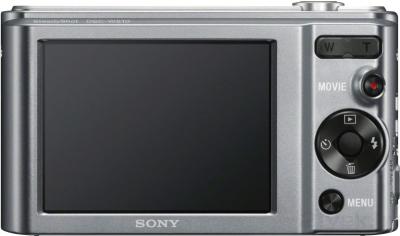 Компактный фотоаппарат Sony Cyber-shot DSC-W810 (серебристый) - вид сзади