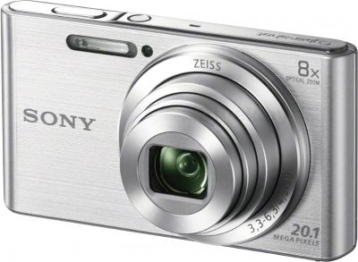 Компактный фотоаппарат Sony Cyber-shot DSC-W830 (серебристый) - общий вид