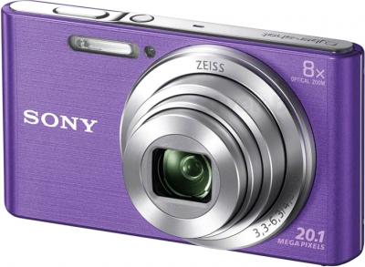 Компактный фотоаппарат Sony Cyber-shot DSC-W830 (фиолетовый) - общий вид