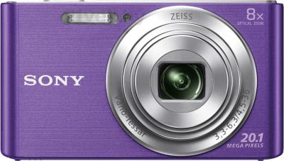 Компактный фотоаппарат Sony Cyber-shot DSC-W830 (фиолетовый) - вид спереди