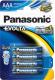 Комплект батареек Panasonic LR03EGE/4BP - 