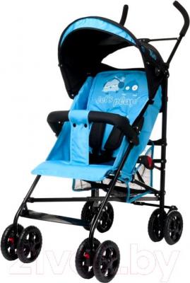 Детская прогулочная коляска 4Baby Rio (синий) - общий вид