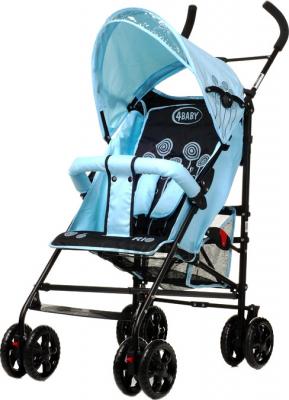 Детская прогулочная коляска 4Baby Rio (синий/черный) - общий вид