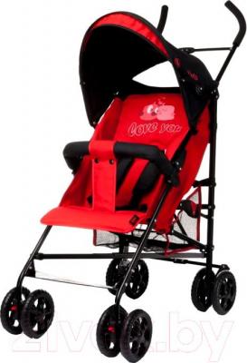 Детская прогулочная коляска 4Baby Rio (красный) - общий вид