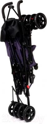 Детская прогулочная коляска 4Baby Rio (фиолетовый) - в сложенном виде