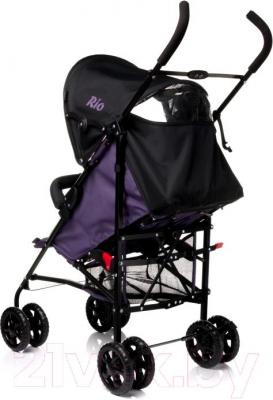 Детская прогулочная коляска 4Baby Rio (фиолетовый) - вид сзади