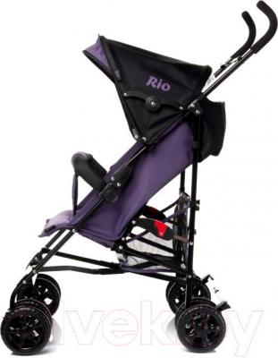 Детская прогулочная коляска 4Baby Rio (фиолетовый) - вид сбоку
