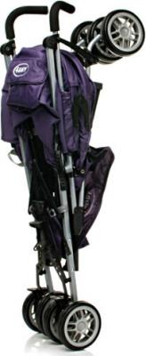 Детская прогулочная коляска 4Baby Shape (синий) - в сложенном виде (цвет Purple)