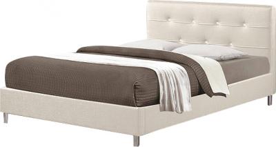 Полуторная кровать Королевство сна Rizz (140x195 жемчужная) - общий вид
