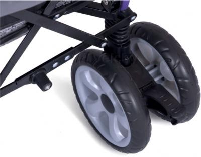 Детская прогулочная коляска EasyGo Duo Comfort (Pistachio) - колесо (цвет ultra violet)