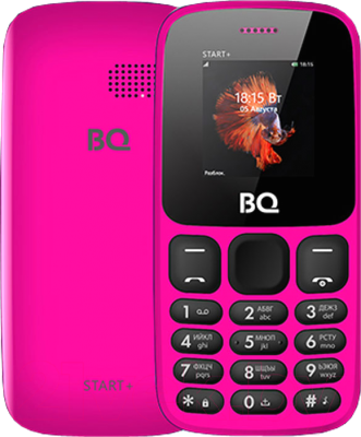 Мобильный телефон BQ BQ-1414 Start+ (розовый)