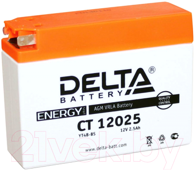 Мотоаккумулятор DELTA AGM СТ 12025 / YTX4B-BS (2.5 А/ч)