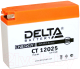 Мотоаккумулятор DELTA AGM СТ 12025 / YTX4B-BS (2.5 А/ч) - 