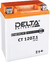 Мотоаккумулятор DELTA AGM СТ 1207.1 / YTX7L-BS (7 А/ч) - 