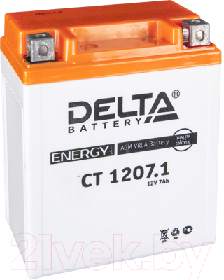 Мотоаккумулятор DELTA AGM СТ 1207.1 / YTX7L-BS (7 А/ч)