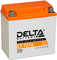 Мотоаккумулятор DELTA AGM СТ 1214 YTX14-BS / YTX14H-BS / YTX16-BS / YB16B-A (14 А/ч) - 