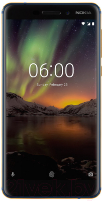 Смартфон Nokia 6.1 4GB/64GB Dual / TA-1043 (синий)