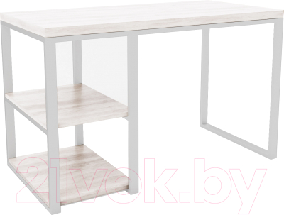 Письменный стол Hype Mebel Дэск-2 110x50 (белый/древесина белая)